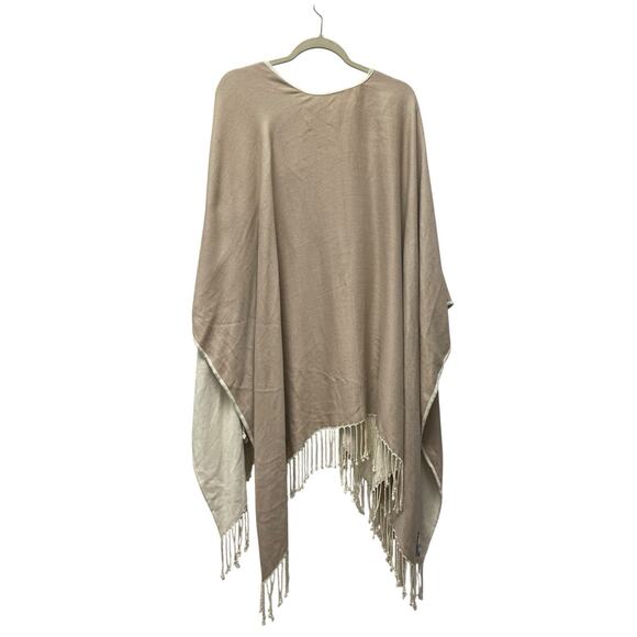 Tommy Bahama Reversible Knit Wrap Shawl Womens Minimalist Quiet Luxury Capsule - Picture 7 of 10